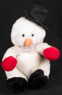 Union Toy Snowman Christmas Plush Vtg 1982